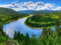 Веб-камера река Мана, база отдыха Береть (Красноярск) в реальном времени